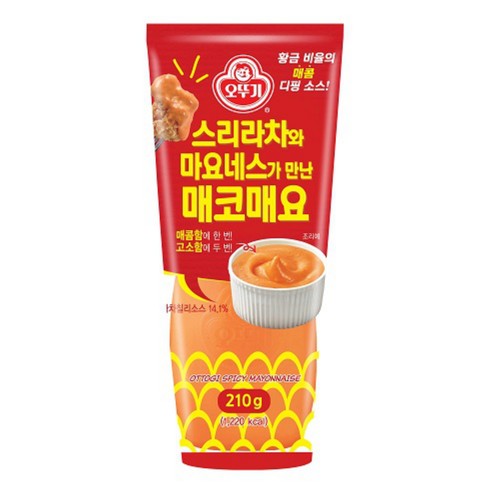 오뚜기 스리라차와 마요네스가 만난 매코매요 (210G)