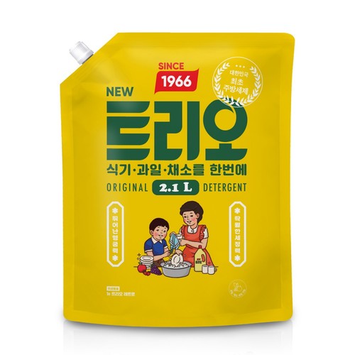 트리오 레트로 주방세제 리필 (2,100ML)