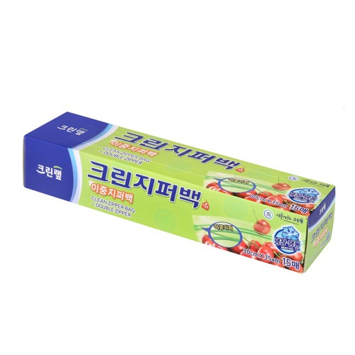 크린 이중 지퍼백 (특대) (30*35CM*15매)