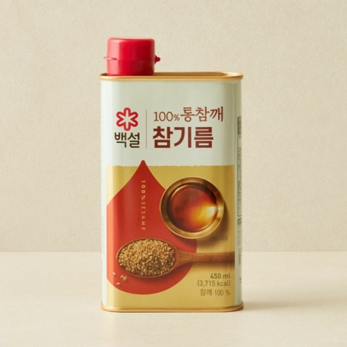 백설 100% 통참깨 참기름 (450ML)
