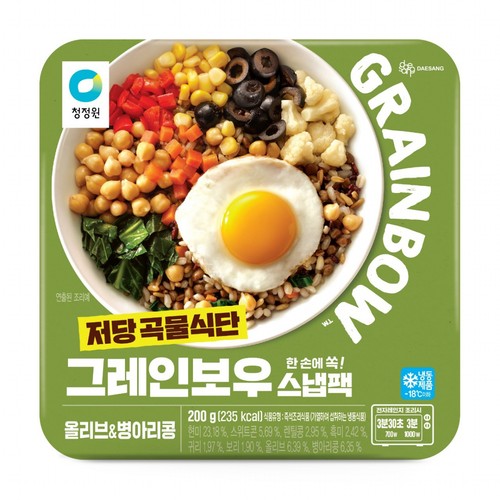 청정원 그레인보우 올리브&병아리콩 (200G)