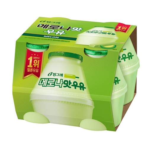빙그레 메로나맛 우유 (240ML * 4)