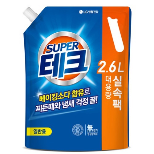 수퍼테크 액체세제 리필 (일반) (2.6L)