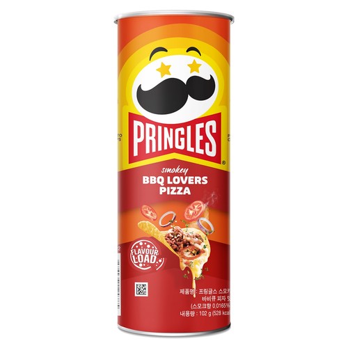 켈로그 프링글스 스모키 바비큐 피자맛 (102G)