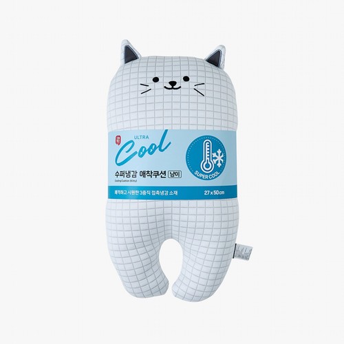 오늘좋은 울트라쿨 슈퍼냉감 애착쿠션(냥이) (27*50*17CM)