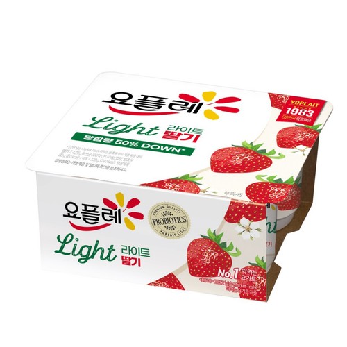 빙그레 요플레 라이트 딸기 (80G*4입)