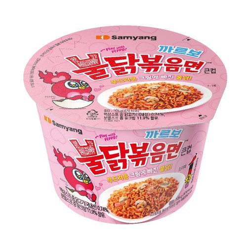 삼양 까르보불닭볶음면 큰컵 (105G)