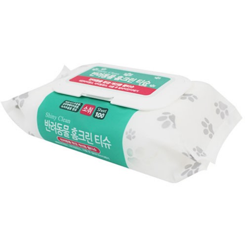 샤이니클린 반려동물 홈크린 물티슈 (100매)