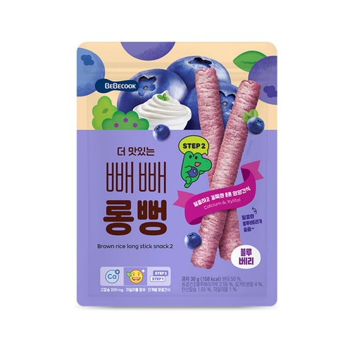  베베쿡 더 맛있는 빼빼롱뻥 블루베리 (40G)
