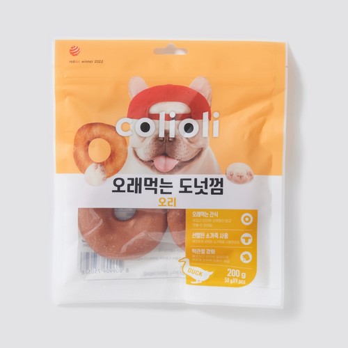 콜리올리 오래먹는 도넛껌 (오리) (200G)