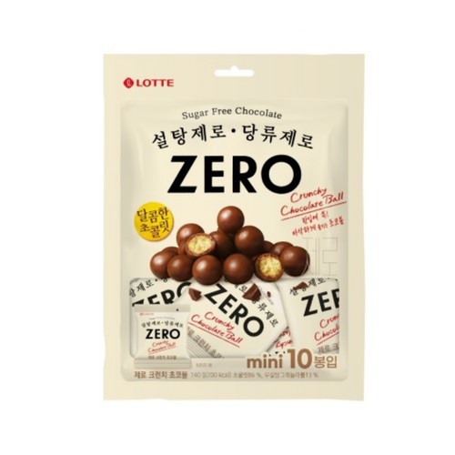 롯데 제로 크런치 초코볼 (140G)