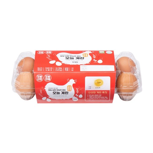 오늘 낳아 오늘만 파는 오늘계란(대란, 10입) (520G)
