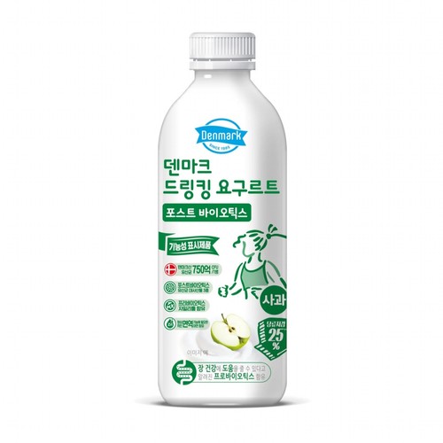 동원 덴마크 드링킹 요구르트 저당 사과 (750ML)