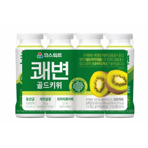 파스퇴르 쾌변 요구르트 골드키위 (150ML * 4)
