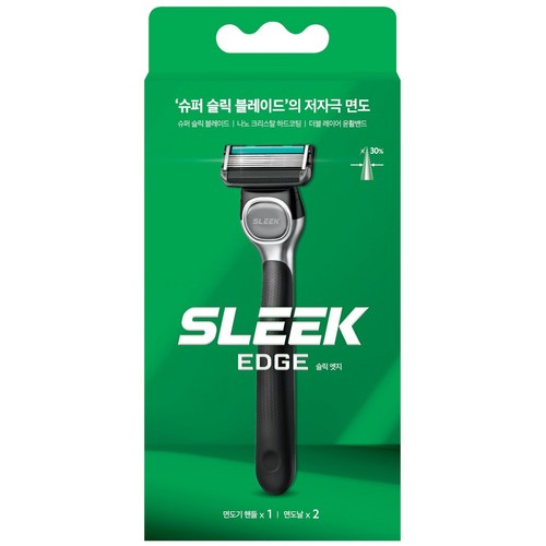슬릭 엣지 면도기 (기1입+날2입)