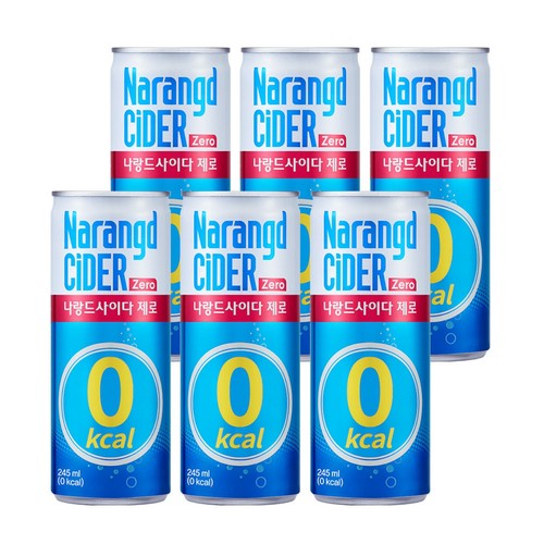 나랑드 제로 사이다 (245ML*6)