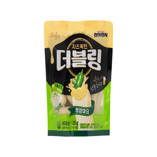 진주햄 천하장사 치즈폭탄 더블링 청양마요 (400G)