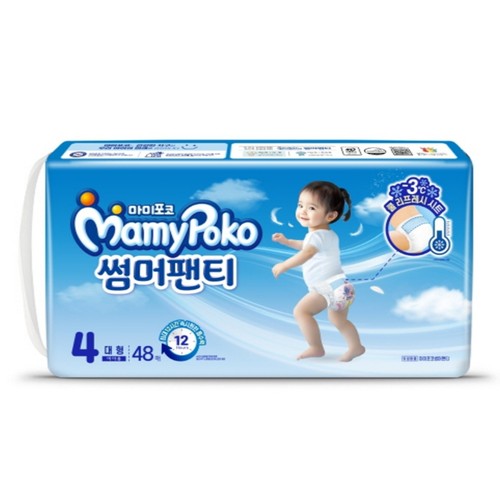 마미포코 썸머팬티 4단계 대형(여아) (48P)