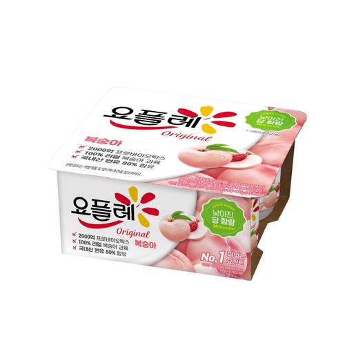 빙그레 요플레 오리지널 복숭아 (85G*4입)