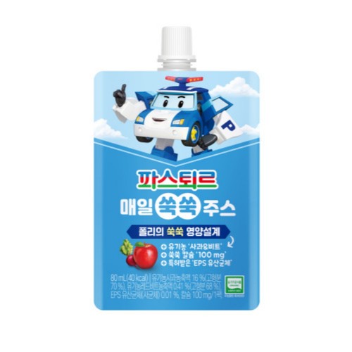 파스퇴르 유기농 매일쑥쑥주스 (80ML)