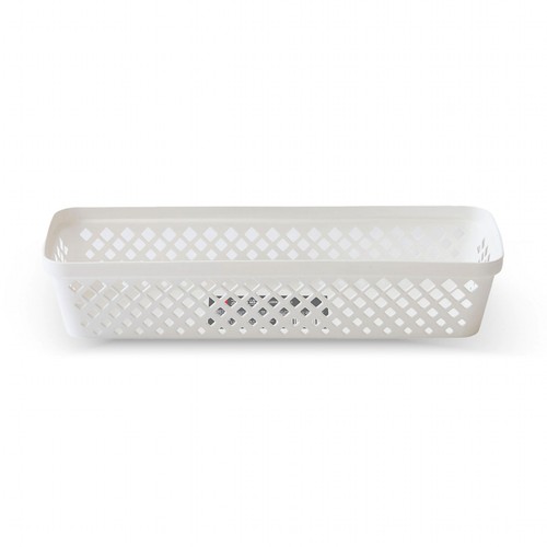 오늘좋은 스퀘어 바스켓 (LONG, 화이트) (33*11*6.6CM)