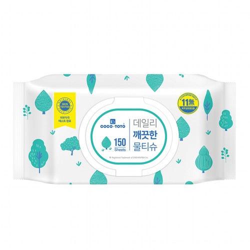 코코토토 데일리 깨끗한물티슈 (150매)