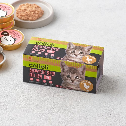 콜리올리 생육으로 만든 미니캔(닭) (30G*6입)