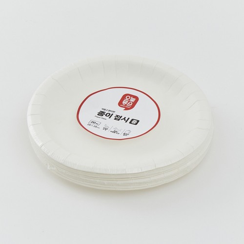 오늘좋은 종이접시 중 (18CM*20입)