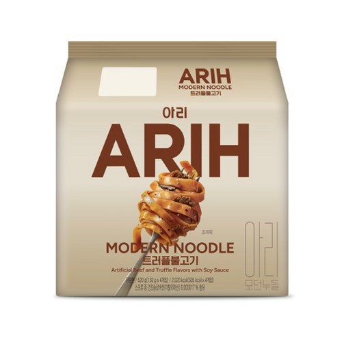 팔도 아리 모던누들 트러플불고기 (130G*4)