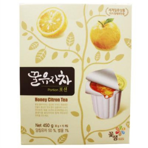 꽃샘 꿀유자차 (포션) (30G*15입)