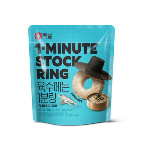 백설 멸치디포리가득 육수에는 1분링 (40G)