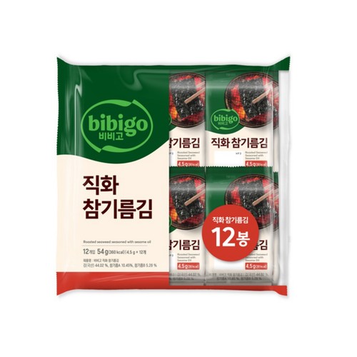비비고 직화참기름김 (4.5G*12봉)