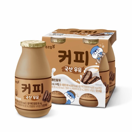 푸르밀 커피 국산 우유 (225ML*4)