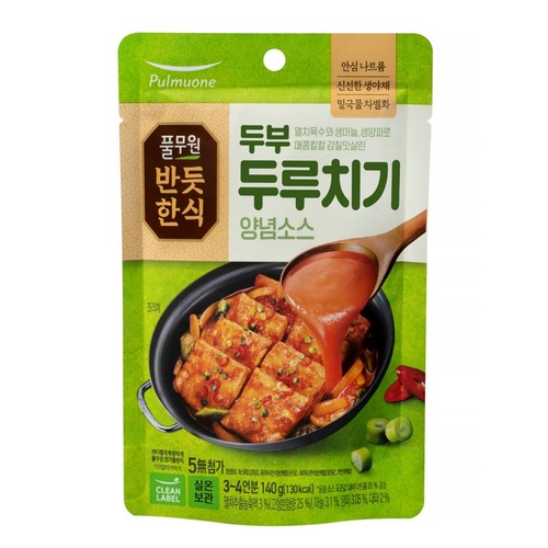 풀무원 반듯한식 두부두루치기 양념 (140G)