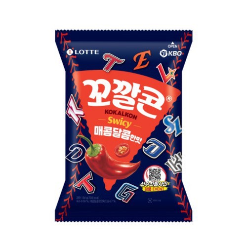 롯데 꼬깔콘 매콤달콤한맛 (134G)
