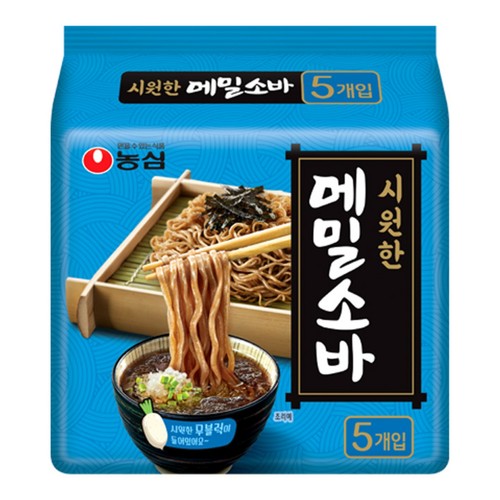 농심 시원한 메밀소바 (127g*5)