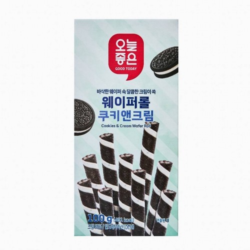 오늘좋은 웨이퍼롤 쿠키앤크림 (100G)