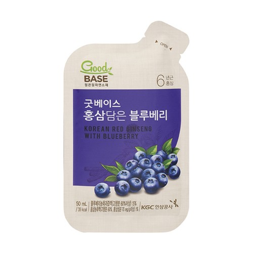 (S) 굿베이스 홍삼담은 자연블루베 (50ML*30입)