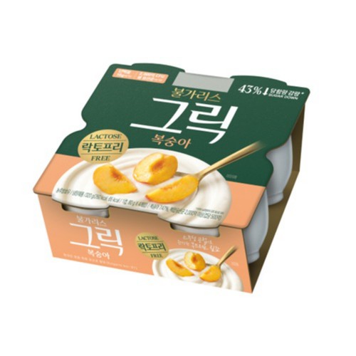남양 불가리스 그릭 복숭아 (80G*4입)
