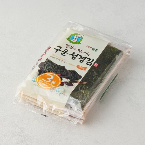 간장에 찍어먹는 구운 성경김(재래) (12G*3봉)