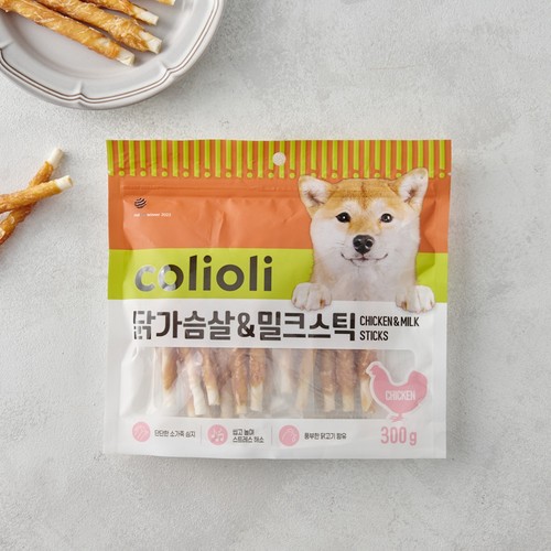 콜리올리 닭가슴살 & 밀크스틱 (300G)