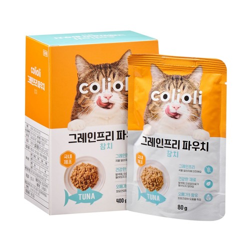 콜리올리 그레인프리 파우치(참치) (80G*5)