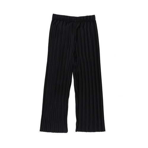BLACK/L TRY 여성 플리츠 9부팬츠