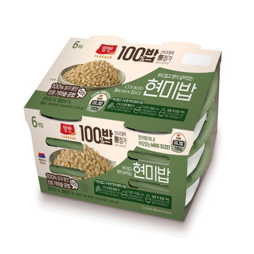 동원 양반100밥 현미밥 (130G*6입)
