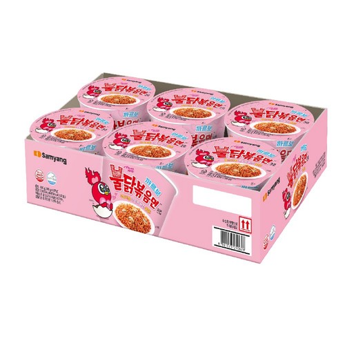 삼양 까르보불닭볶음면 큰컵 (105G*6)