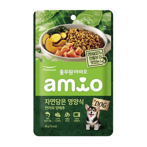 풀무원 아미오 자연담은 영양식 연어와 양배추 (화식) (50G)