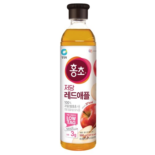 청정원 홍초 저당 레드애플 (900ML)