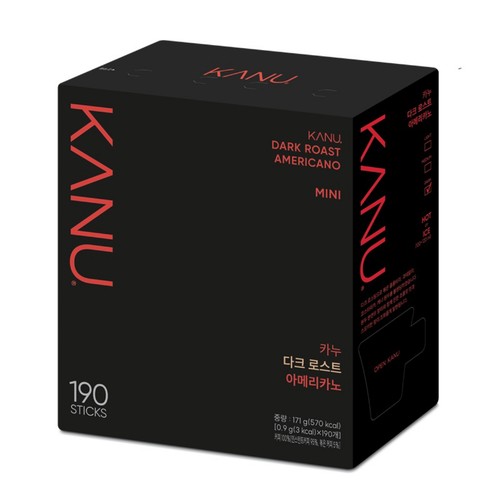 맥심 카누 미니 다크로스트 (0.9G*190입)