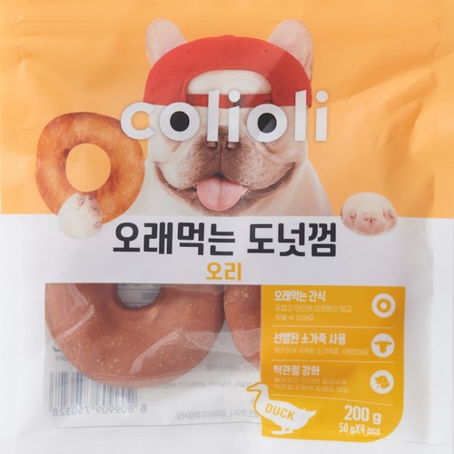 콜리올리 오래먹는 도넛껌 (오리) (200G)