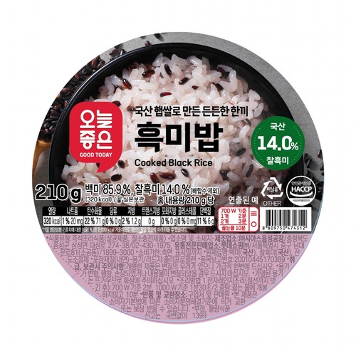  오늘좋은 흑미밥 (210G*12입)
